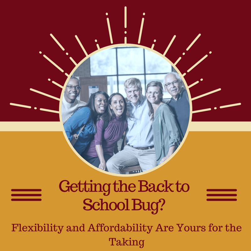 Picture of Getting the Back to School Bug? Flexibility and Affordability Are Yours for the Taking