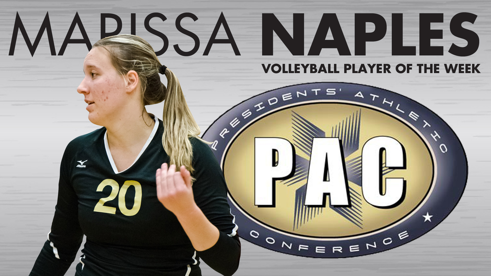 Marissa Naples Tabbed as PAC Volleyball Player of the Week