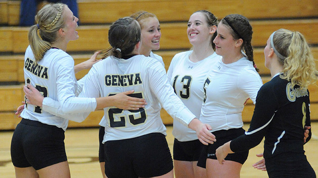 Geneva Volleyball Wins in 3 Sets Against Thiel; Finishes Third in the Conference Regular Season Play