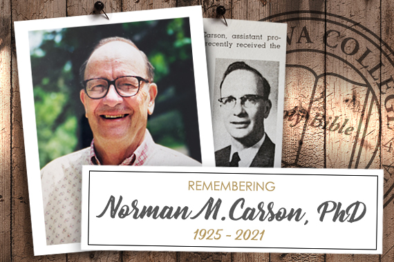 Geneva College Announces the Passing of Professor Emeritus Norman M. Carson, PhD