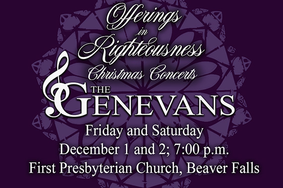Picture of GENEVANS “Offerings in Righteousness” in 80th Annual Christmas Concerts