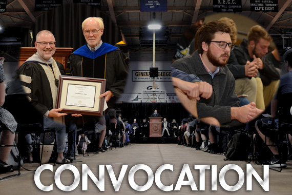 Picture of Geneva College Honors Faculty, First-Year Students at Academic Convocation