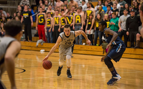 Geneva was led by senior Jordan Harbison with 15 points. Junior Tyler Damazo added nine points and led the Golden Tornadoes with five rebounds