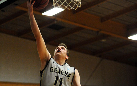 Geneva stuns top-seeded Bethany 61-59; Grim′s layup with 17 seconds left is the winner