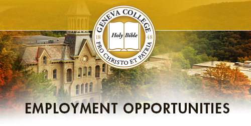 A message from the Geneva College Human Resources Office