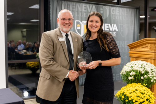 Photo showing Young Alumni Award