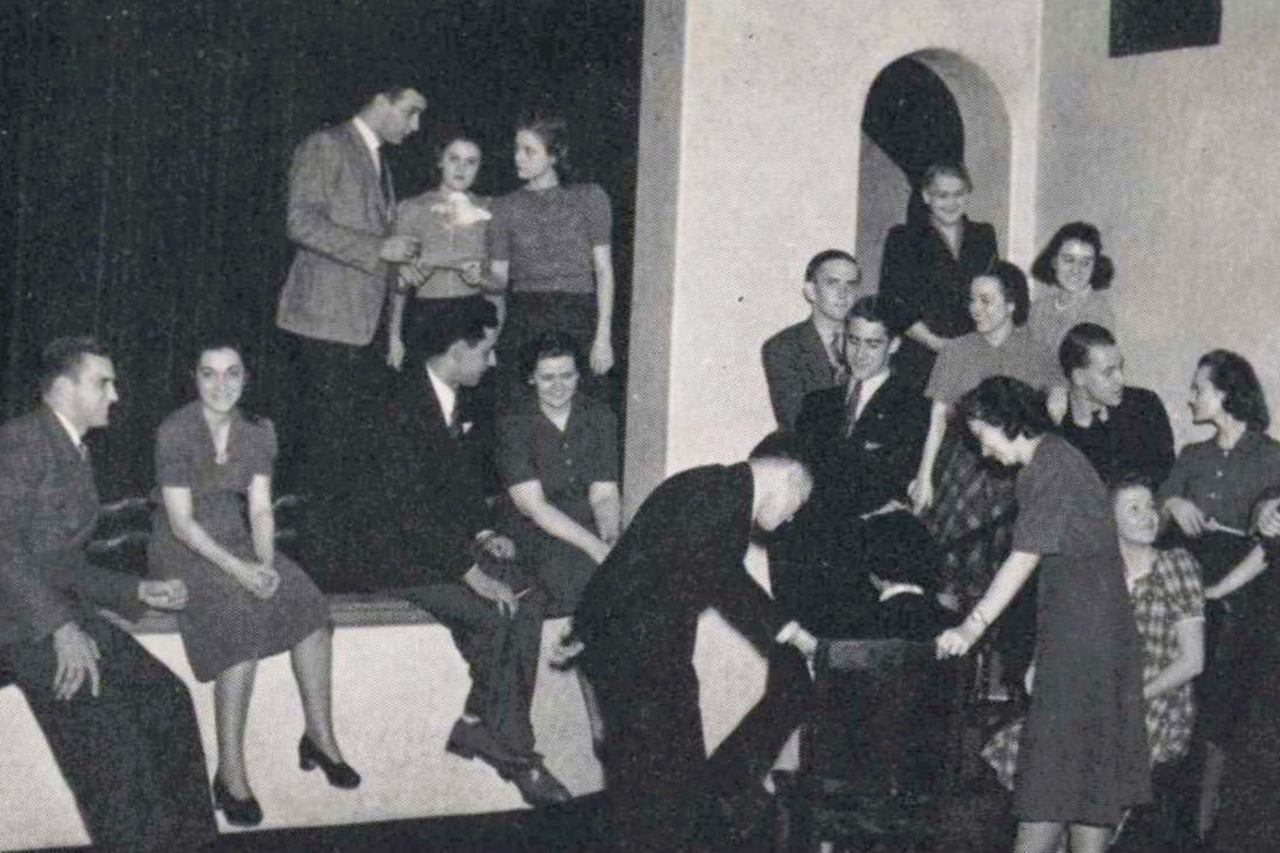 1940 Student Group in Little Theater