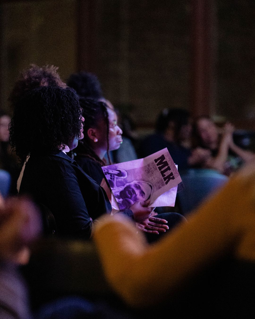 Audience members at MLK Night of the Arts