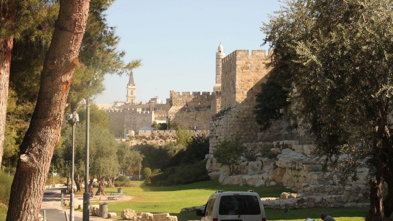 view of Jerusalem's outer walls