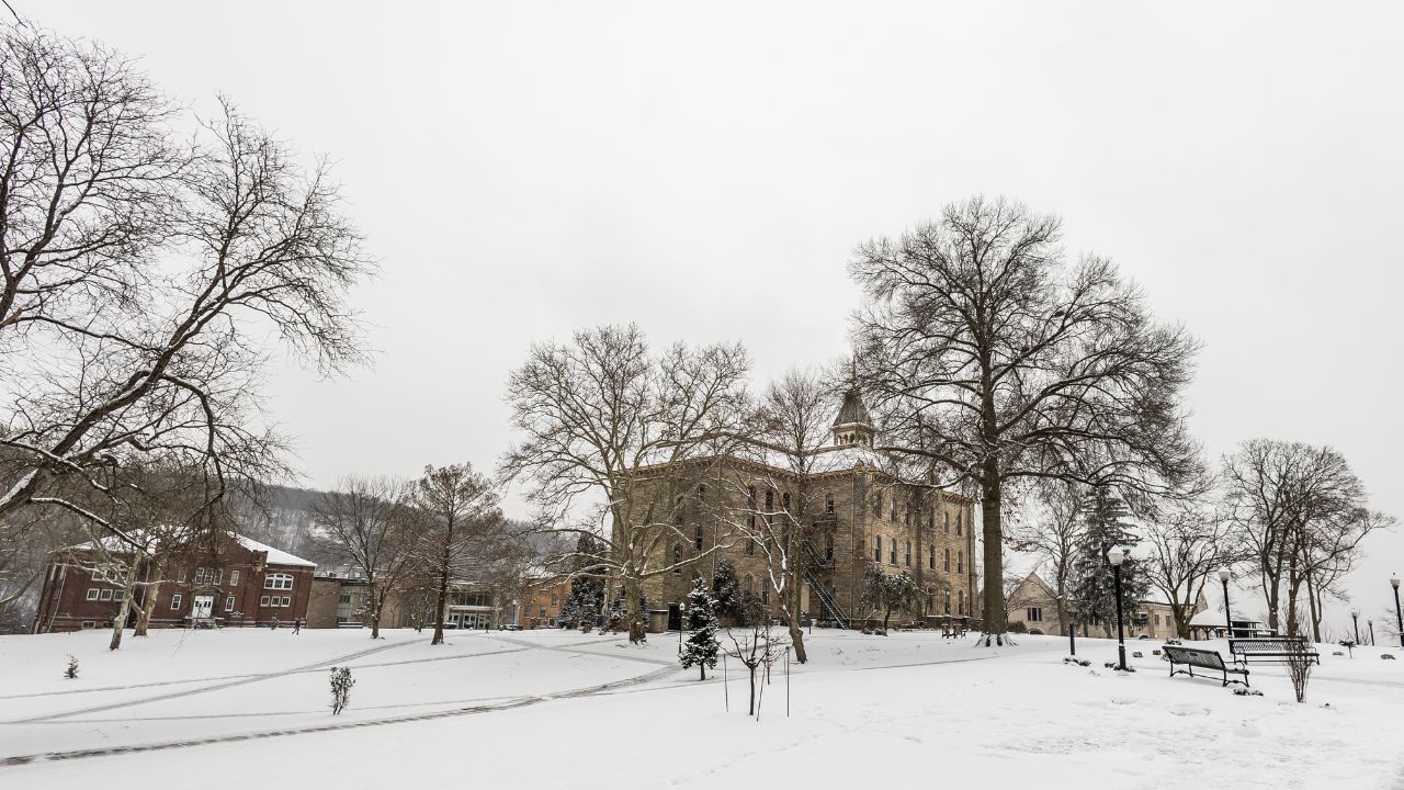 snowy campus picture