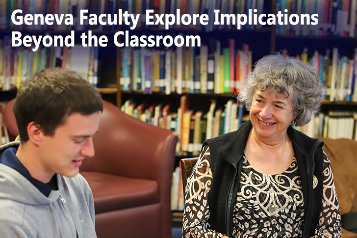 Image of Geneva Faculty Explore Implications Beyond the Classroom