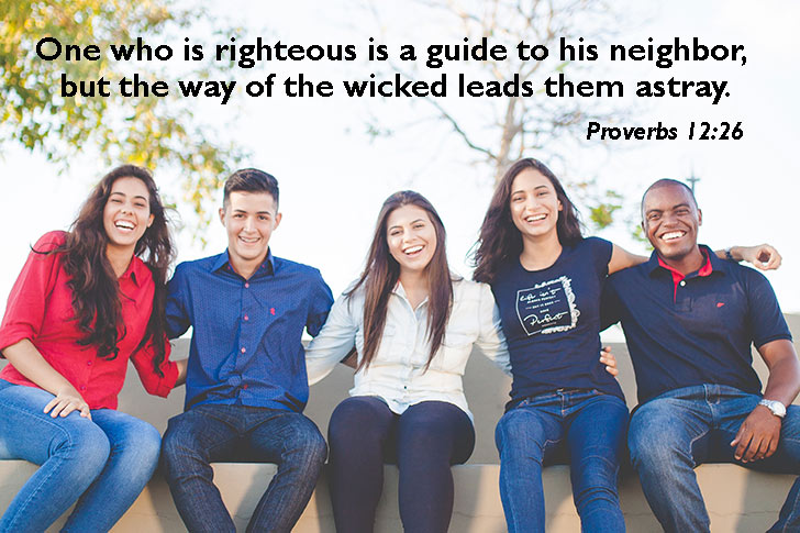 Picture of One who is righteous is a guide to his neighbor