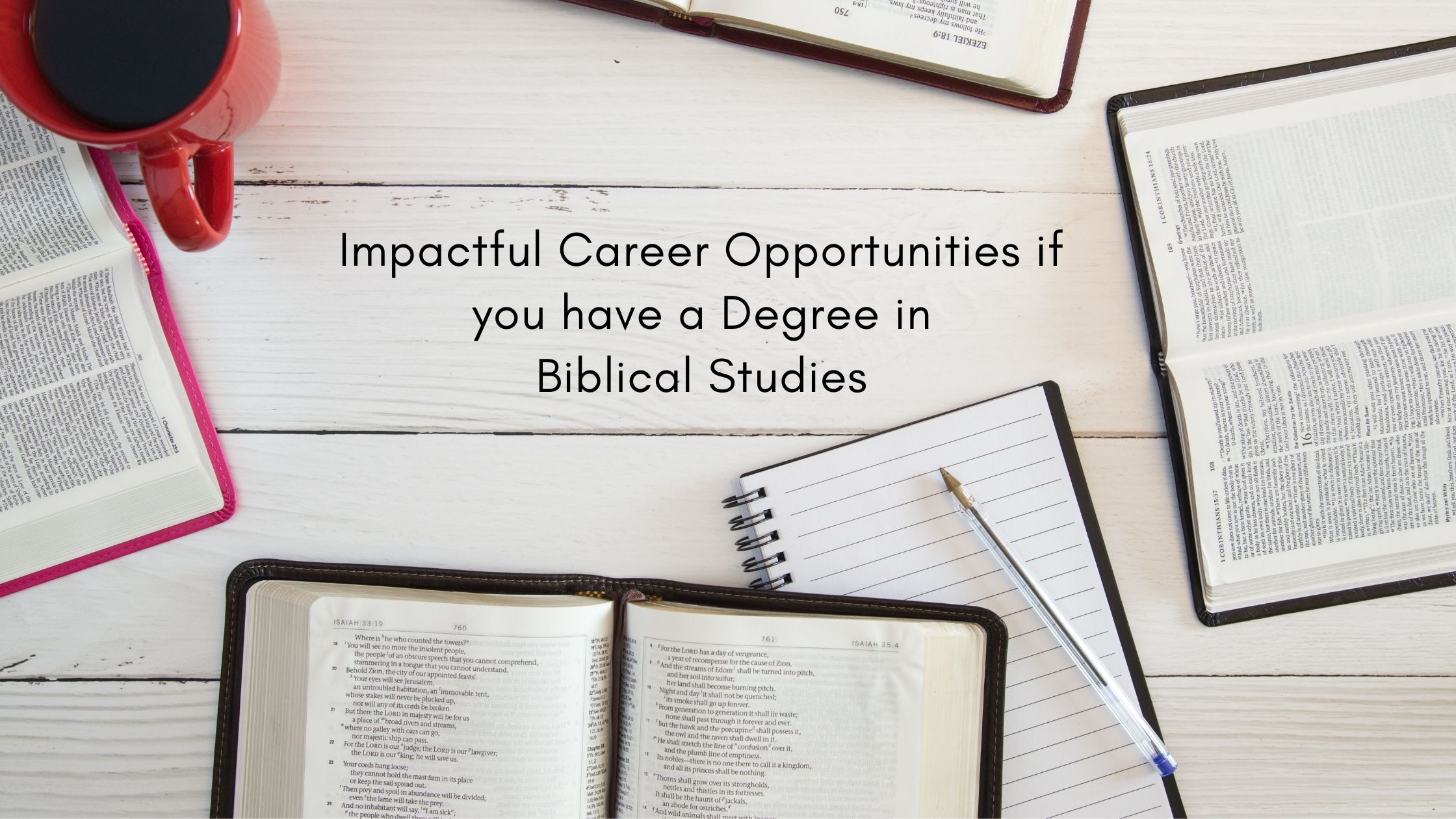 Image of Impactful Career Opportunities if you have a Degree in Biblical Studies
