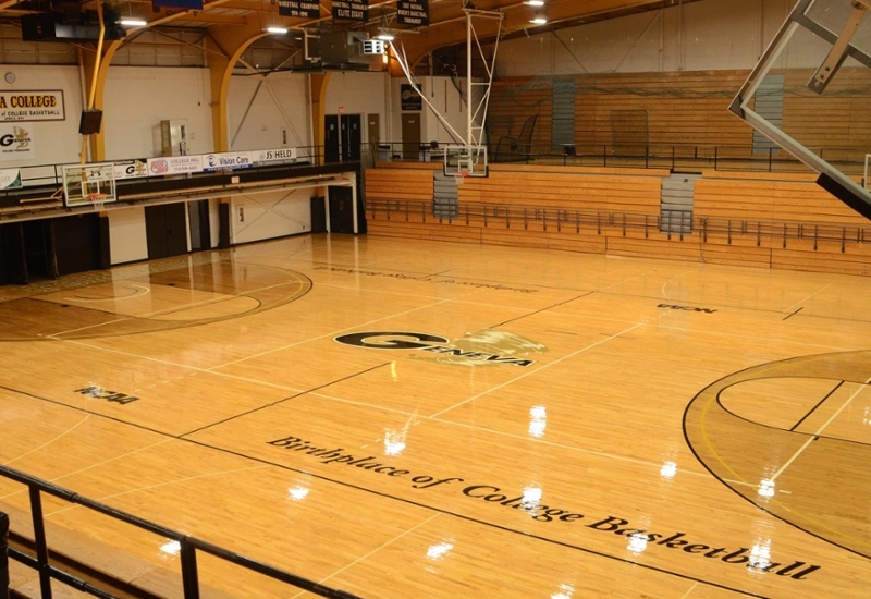Main court in Metheny Fieldhouse