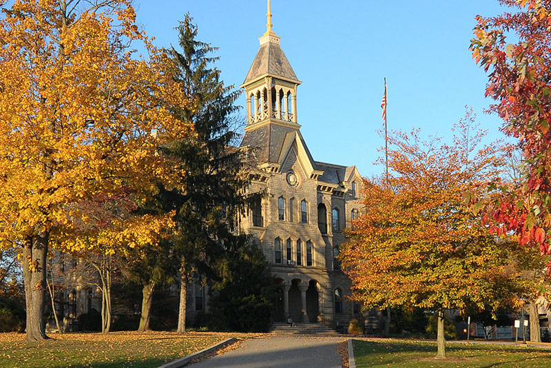 Old Main in the fall