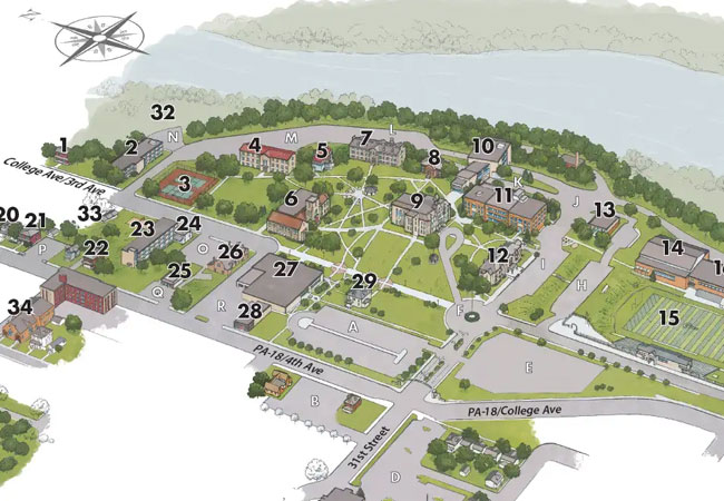 Photo showing Campus Map