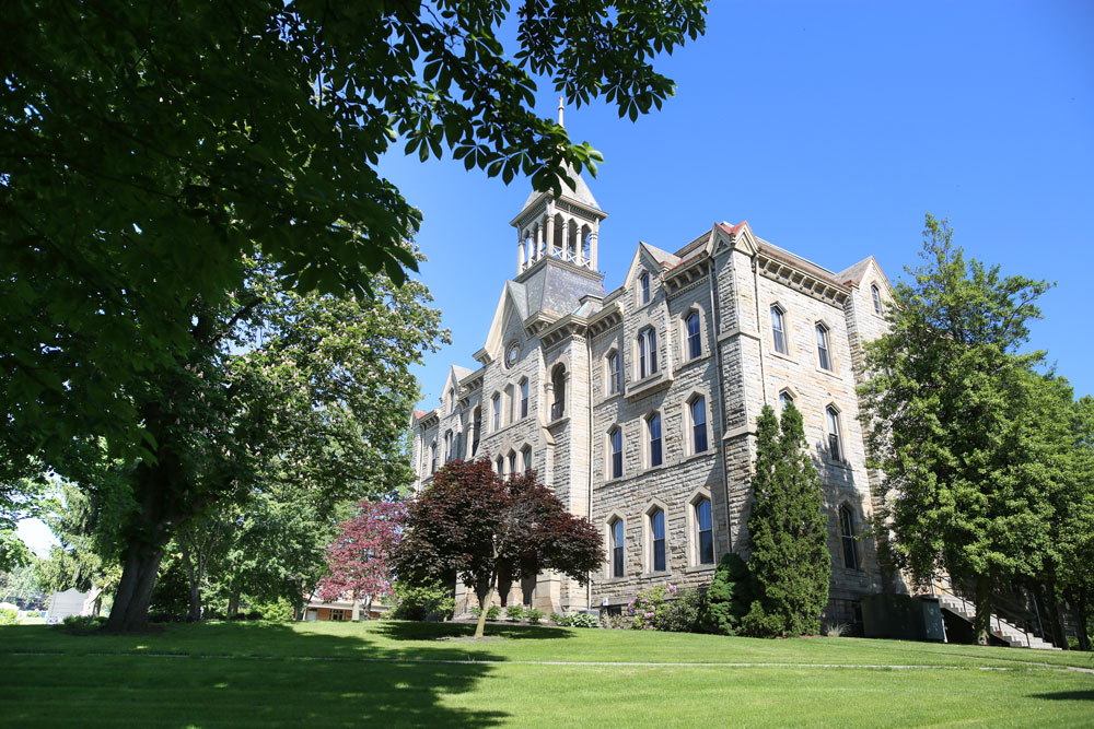 Old Main at the center of Campus