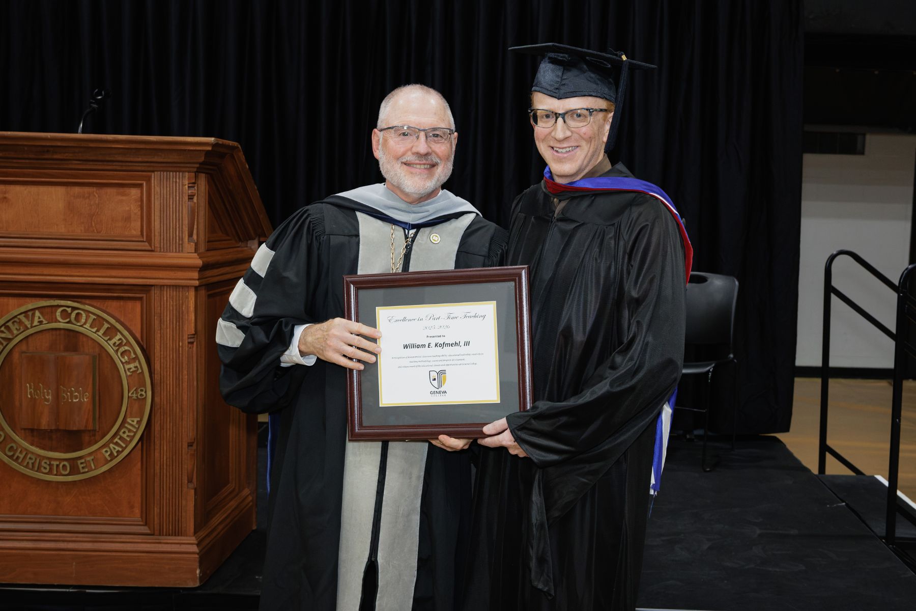 Bill Kohfmel - Excellence in Part-Time Teaching Award 