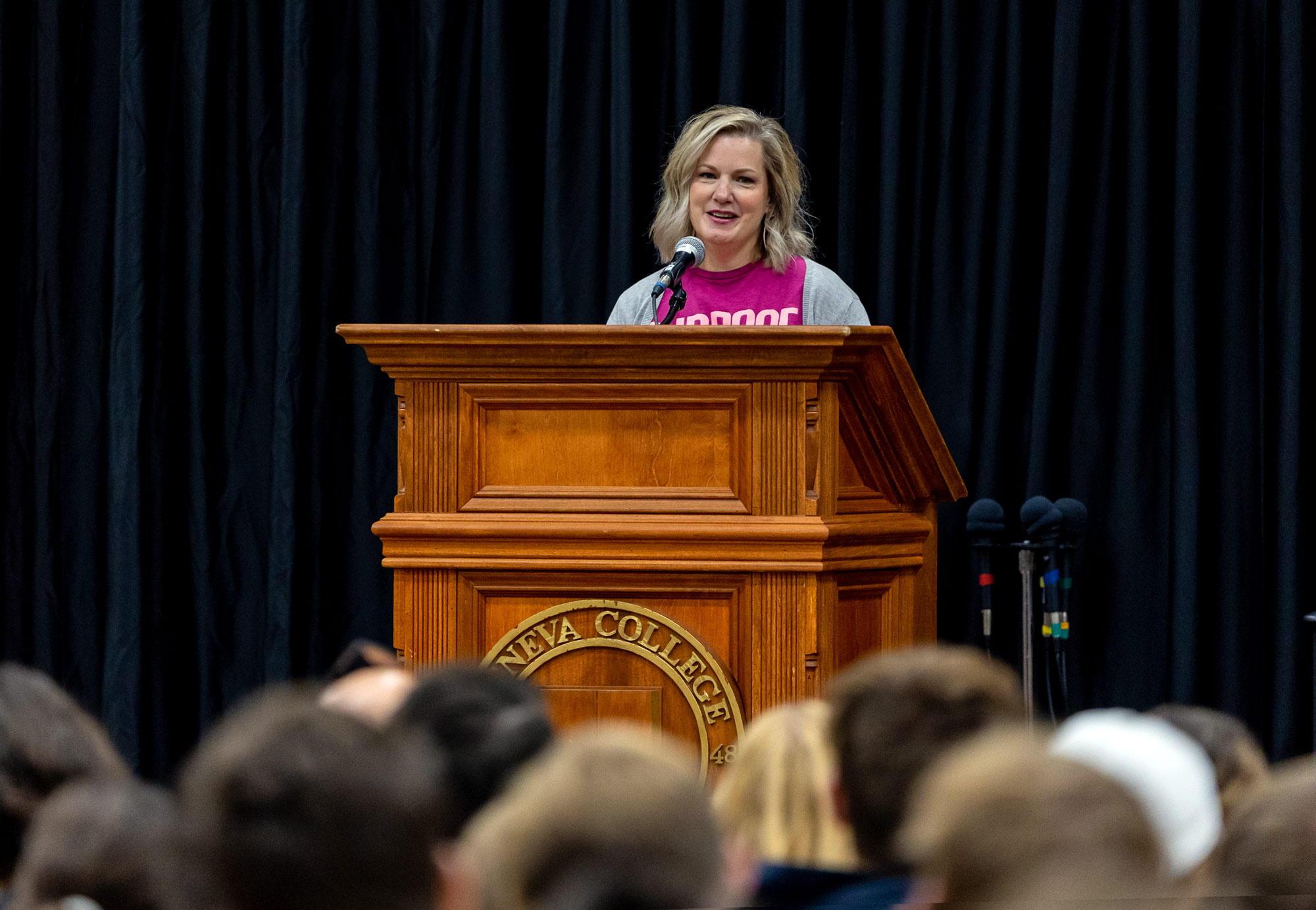 Dr. Wargo shares her testimony at Chapel on September 28, 2022