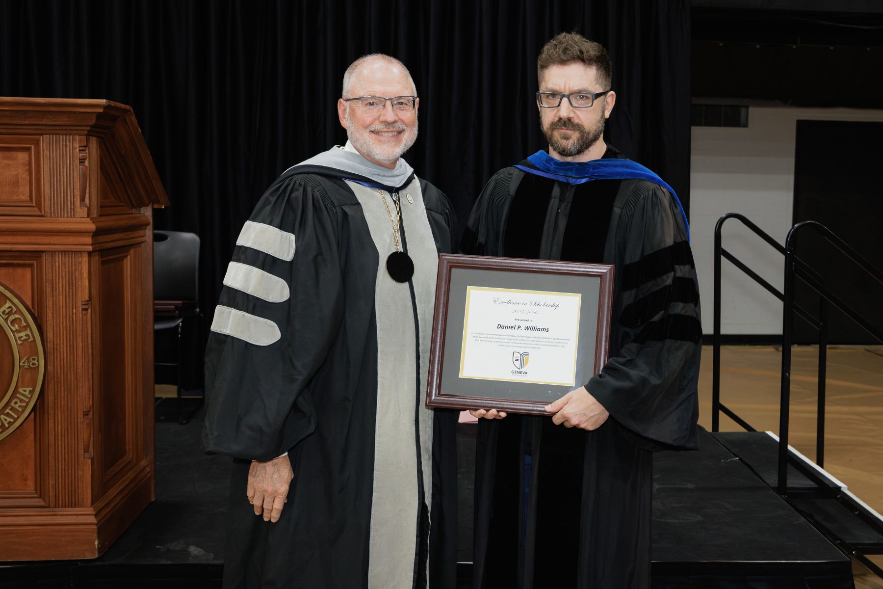 Dan Williams, PhD - Excellence in Scholarship Award