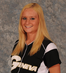 Anjelica March, softball player at Geneva College, will be one of the ball girls for the Pittsburgh Pirates this summer.