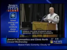 WPXI coverage of the Brandon Lewis Memorial Service