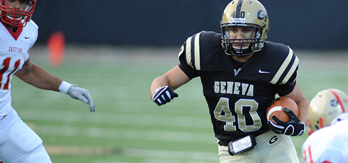 Geneva College running back Matt Dean