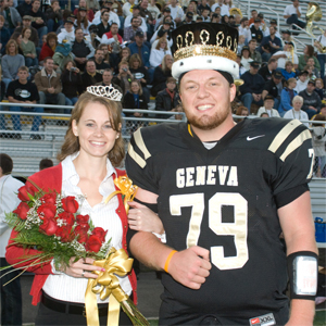 2008 Geneva College Homecoming King Alex Shaver & Queen Lindsay Moore