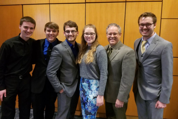 Geneva students with Dr. Smith at NATS Audition