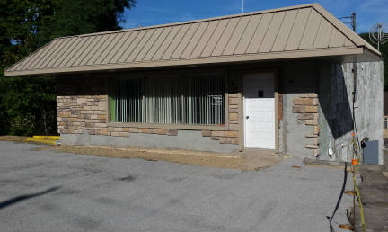 Geneva IMC building gets new stone facade during updates in September 2016