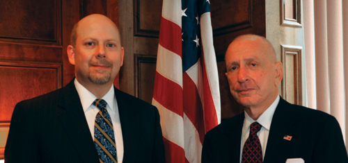 Geneva College President Ken Smith with Senator Arlen Specter