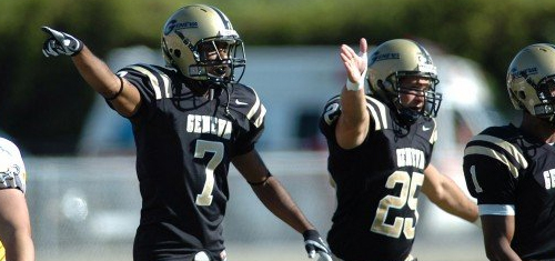 Geneva College football player #25 Dan Terracciano inducted into NFF Hampshire Honor Society