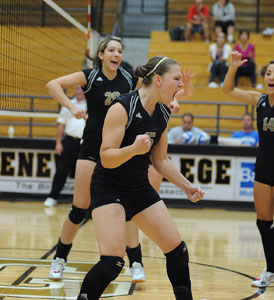 Geneva College women's volleyball team set to break school records.