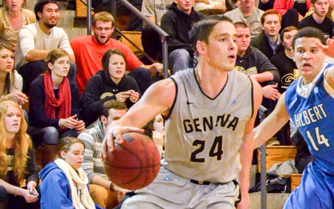 Slow start too much for Geneva men to overcome, fall to Waynesburg 70-62 