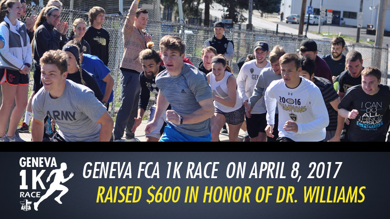 Geneva FCA 1K Race Raised $600 in Honor of Dr. Williams