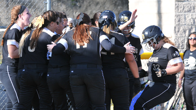 Softball’s Offense Showcased Split with Allegheny