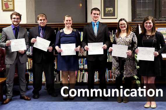 Lambda Pi Eta Honors Exceptional Geneva Communication Students