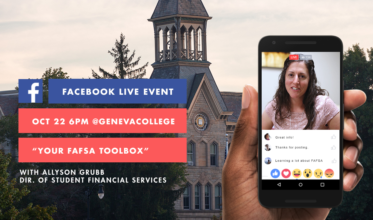 Student Financial Services Presents FAFSA Help on Facebook Live