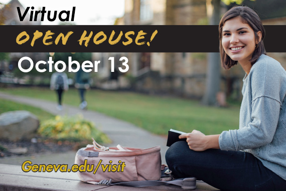 Geneva College Hosts Virtual Open House Oct. 13
