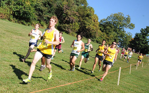 At the PAC Championships the Geneva women′s team finished fourth while the men finished ninth. An outstanding 14 Geneva runners achieved personal best times in the meet.