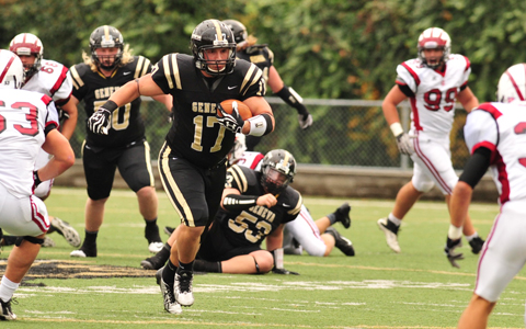 Geneva still struggled on the road losing 49-34 to W&J Saturday afternoon. With one game left the GT′s have one more chance to break the losing streak away from home.