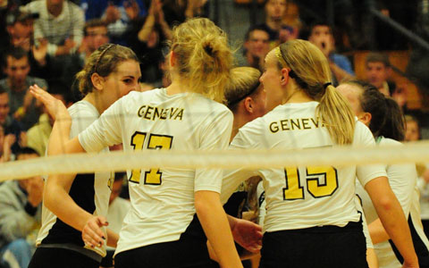 The Geneva Women′s Volleyball Team was honored with multiple awards in the NCCAA East Region.