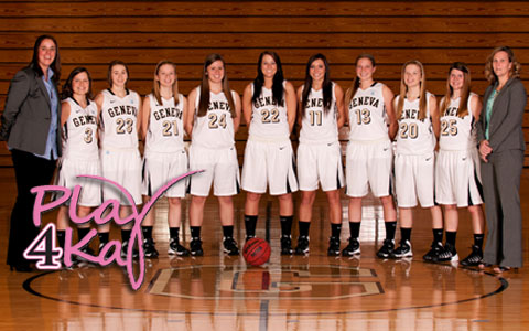 The team will accept donations during its home game against Chatham University on February 1