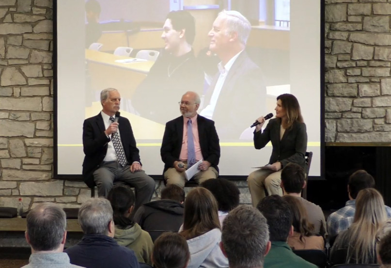 Dr. Raver speaks at the Last Lecture event