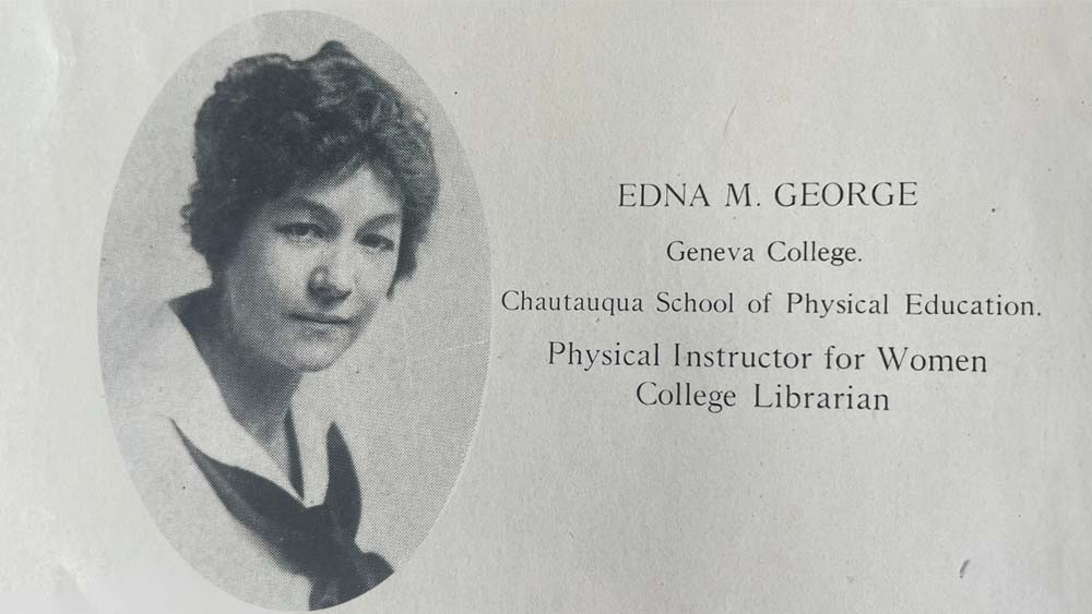 Picture of The Founding Mother of Geneva College Women's Athletics