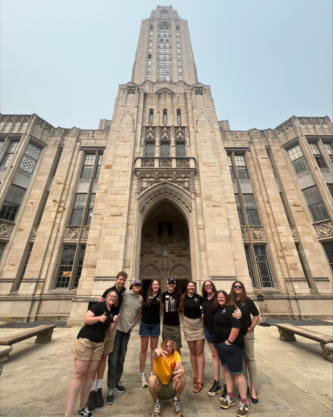 Summer Fellows at the Cathedral of Learning in Pittsburgh