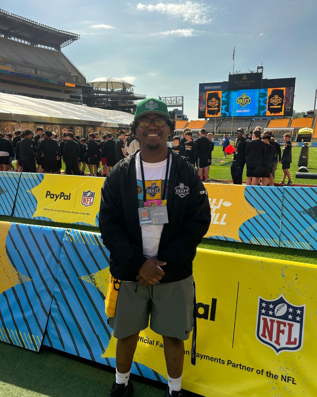 Mikey Norman ‘28 at the NFL Draft
