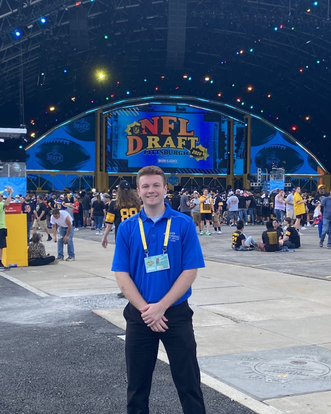 Nathanael Mack '26 at the NFL Draft