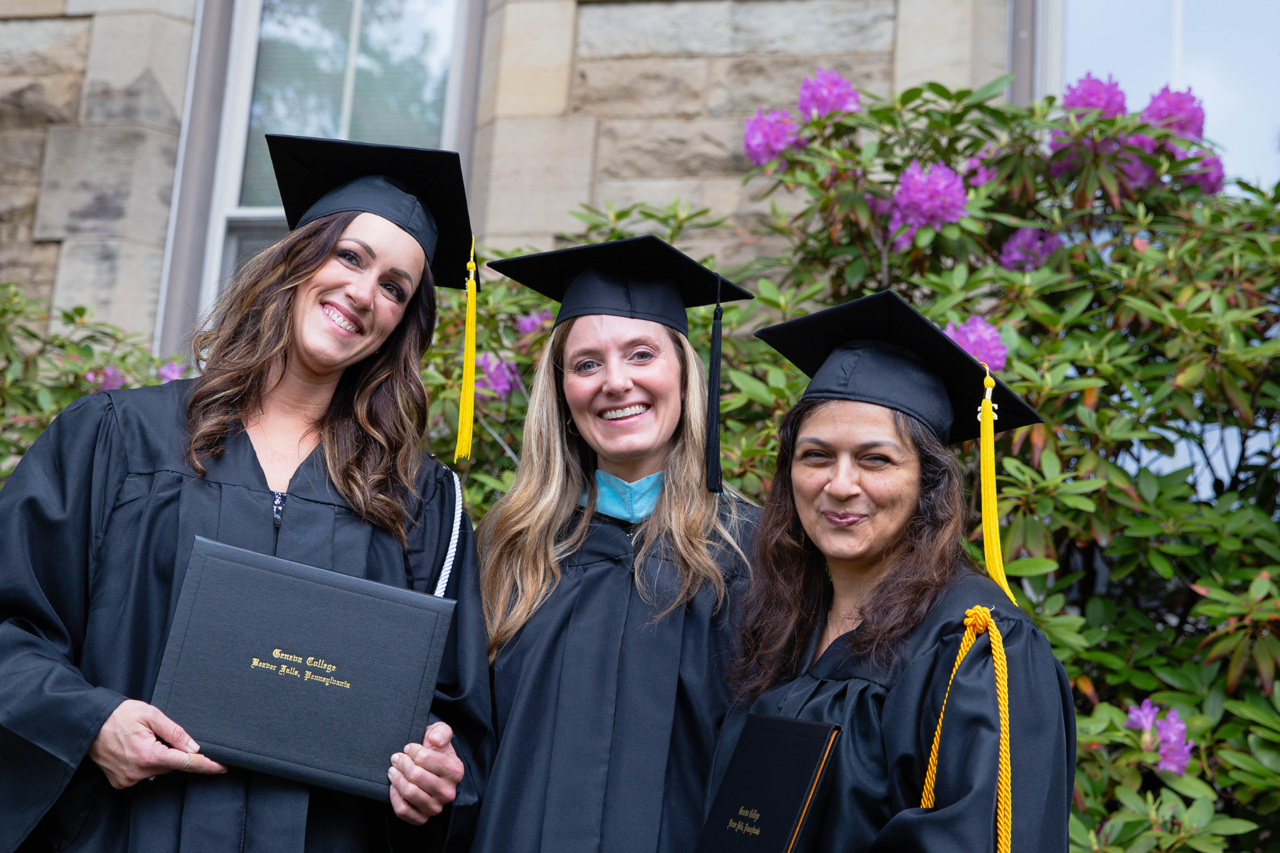 Pnina Lizorkin celebrated her graduation with classmate and friend, Leah Cochran, and ODP Director Hannah George