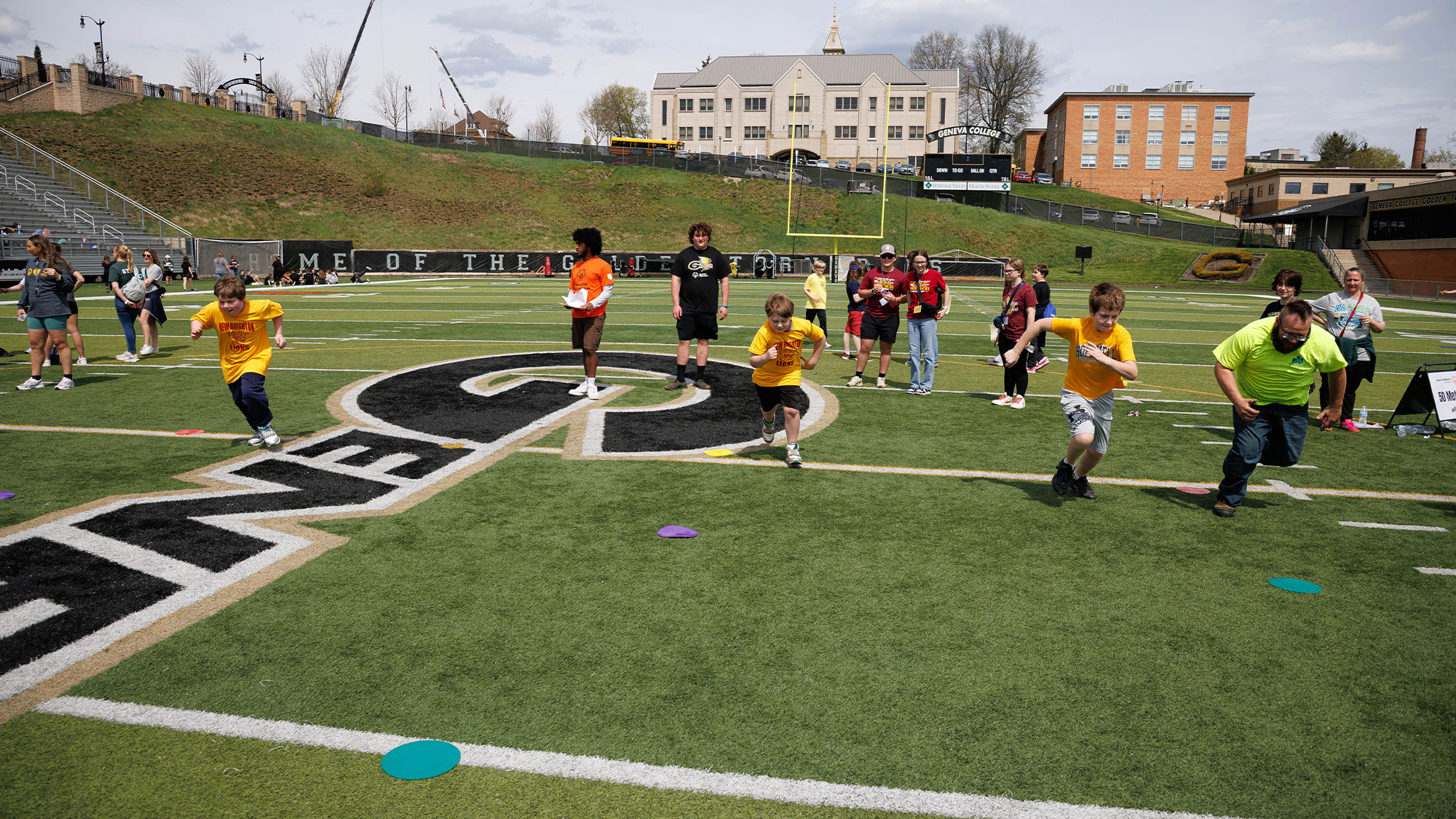Students participate in Special Olympics at Geneva College
